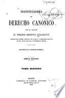 Instituciones del derecho canonico