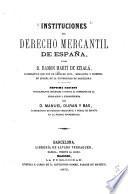 Instituciones del derecho mercantil de España
