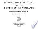 Integración territorial de los Estados Unidos Mexicanos. Séptimo Censo General de Población 1950. Estado de Querétaro