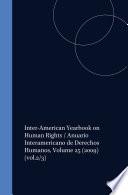 Inter-American Yearbook on Human Rights / Anuario Interamericano de Derechos Humanos, Volume 25 (2009)