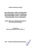 Interculturality, gender and education