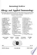 International Archives of Allergy and Applied Immunology