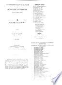 International Catalogue of Scientific Literature, 1901-1914