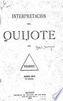 Interpretacion del Quijote, por Polinous [pseud.].