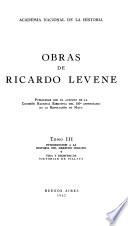 Introducción a la historia del derecho indiano, y Vida y escritos de Victorián de Villava