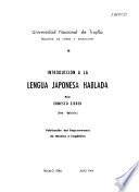 Introducción a la lengua japonesa hablada