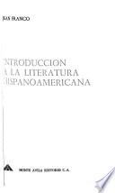 Introducción a la literatura hispanoamericana
