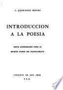 Introducción a la poesía