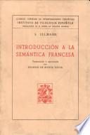 Introducción a la semántica francesa