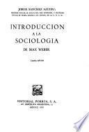 Introducción a la sociología de Max Weber