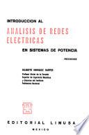 Introducción al análisis de redes eléctricas en sistemas de potencia
