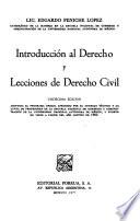 Introducción al derecho y lecciones de derecho civil