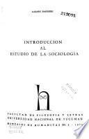 Introducción al estudio de la sociología