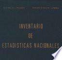 Inventario de estadísticas nacionales. Tomo I