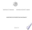 Inventario de estadísticas nacionales. Tomo II