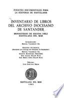 Inventario de libros del Archivo Diocesano de Santander