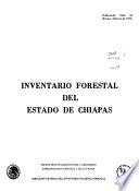 Inventario forestal del Estado de [name of state].: Chiapas