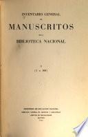 Inventario general de manuscritos de la Biblioteca Nacional