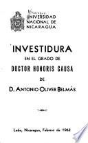 Investidura en el grado de doctor honoris causa de D. Antonio Oliver Belmás