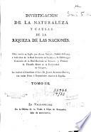 Investigacion de la naturaleza y causas de la riqueza de las naciones