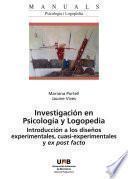 Investigación en Psicología y Logopedia