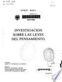 Investigación sobre las leyes del pensamiento