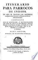 Itinerario para párrocos de indios