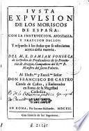 Iusta expulsion de los moriscos de España