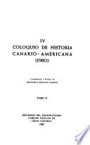 IV Coloquio de Historia Canario-Americana (1980)