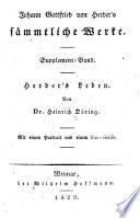 Johann Gottfried von Herder's sämmtliche Werke ...: Die Vorwelt