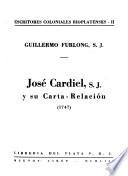José Cardiel, S. J., y su Carta-relación (1747)