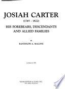 Josiah Carter, 1745-1822