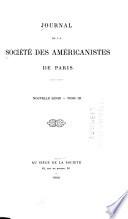 Journal de la Société des américanistes