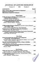 Journal of Leisure Research