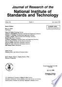 Journal of Research of the National Institute of Standards and Technology
