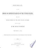 Journal of the House of Representatives of the United States