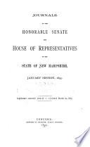 Journals of the Honorable Senate and House of Representatives ...