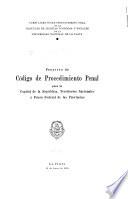 Juicio oral ...: Proyecto de Código de procedimiento penal para la capital de la república, territorios nacionales y fuero federal de la provincias