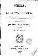 Julia ,ó, La nueva Heloisa