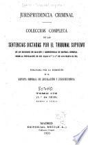 Jurisprudencia criminal