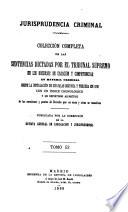 Jurisprudencia criminal