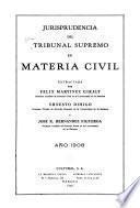 Jurisprudencia del Tribunal supremo en materia civil extractada
