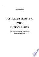Justicia distributiva para América Latina