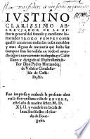 Justino abbreviador de la historia general del historiador Trogo Pompeyo .. nuevamente traduzido en Castellano [by J. de Bustamente].