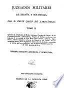 Juzgados militares de España y sus Indias. Appendice