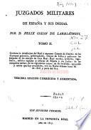 Juzgados militares de España y sus Indias