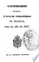 Kalendario manual y guía de forasteros en Madrid
