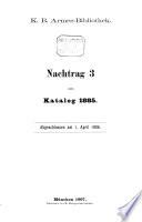 Katalog über die im Königlich Bayerischen Haupt-Conservatorium der Armee befindlichen gedruckten Werke