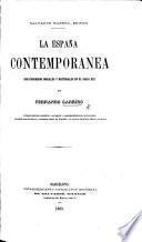L'Espagne Contemporaine; ses progrès moraux et matériels au XIX. siècle