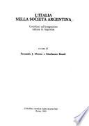 L'Italia nella società argentina